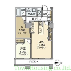 シティフロントタワーの物件間取画像